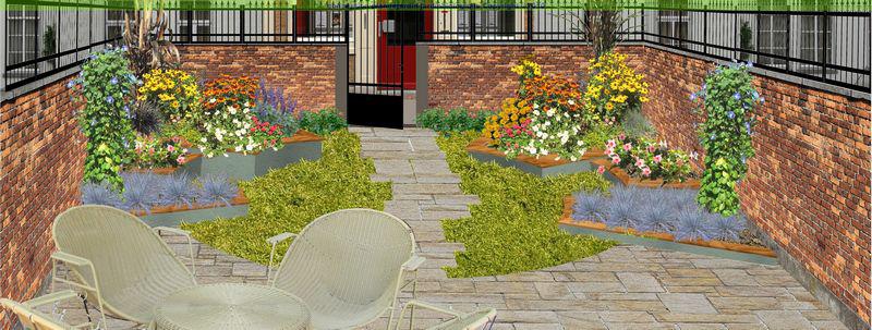 Aménager un jardin carré Amenagement jardin 100m2