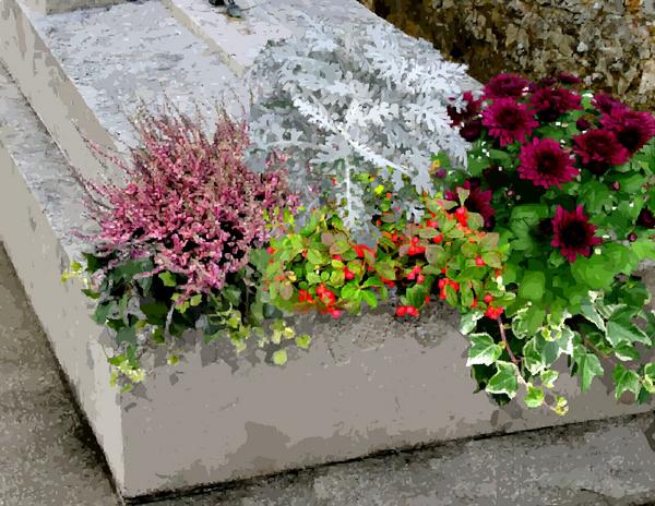 Comment fleurir une tombe en hiver ?